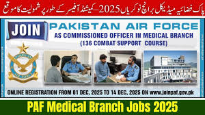 Join Pakistan Air Force Medical Branch Jobs 2025